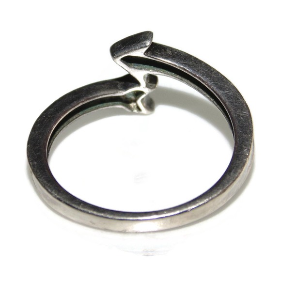 925 Vintage Estate Boho Sterling Silver Wrap Arrow US Size 7 or 8 Southwestern - Picture 3 of 4